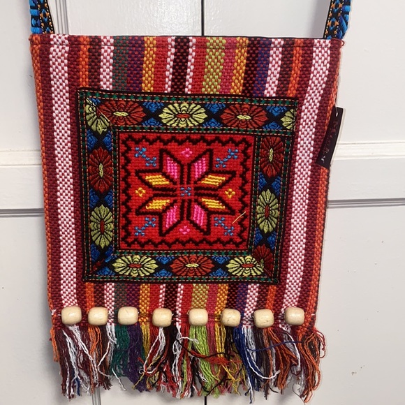 Minky Accessories Handbags - Minky Accessories Red 9x9.5” Zip Top Shoulder Bag